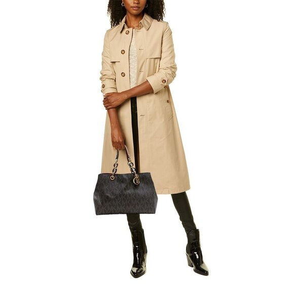 Michael Kors Cynthia Signature Medium Satchel - Picture 1 of 13